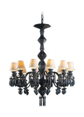 Belle De Nuit 12 Lights Chandelier, Absolute Black (US)